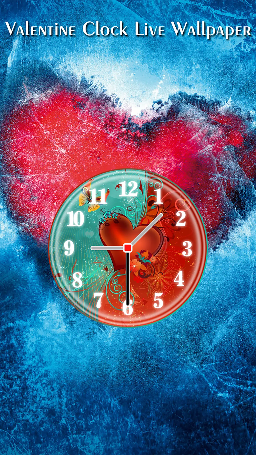 Valentine Clock Live Wallpaper | Indus Appstore | Screenshot