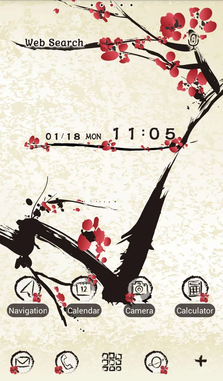 Japanese Style-Sumie Plum | Indus Appstore | Screenshot