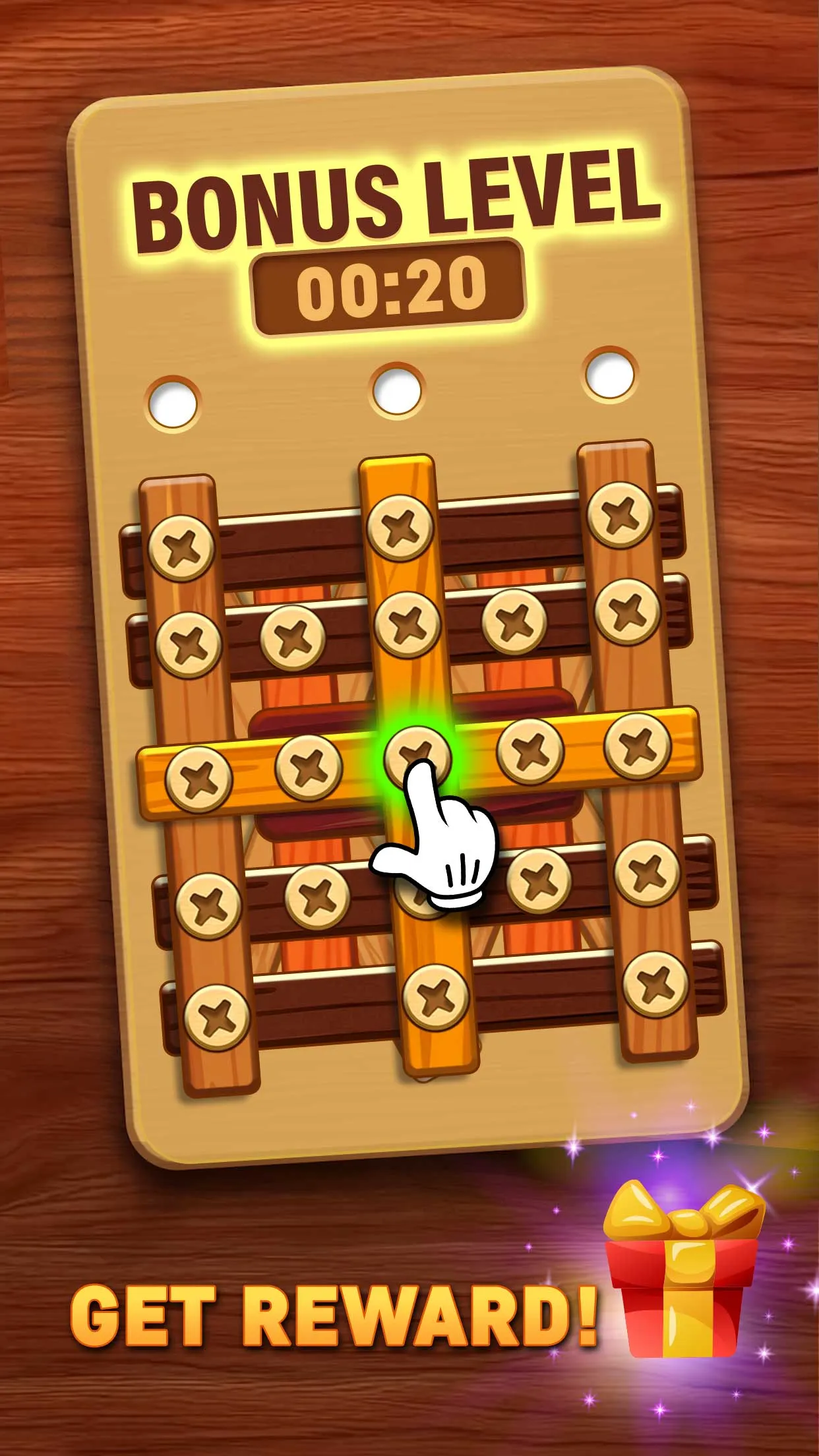 Wood Nuts & Bolts: Unscrew Pin | Indus Appstore | Screenshot