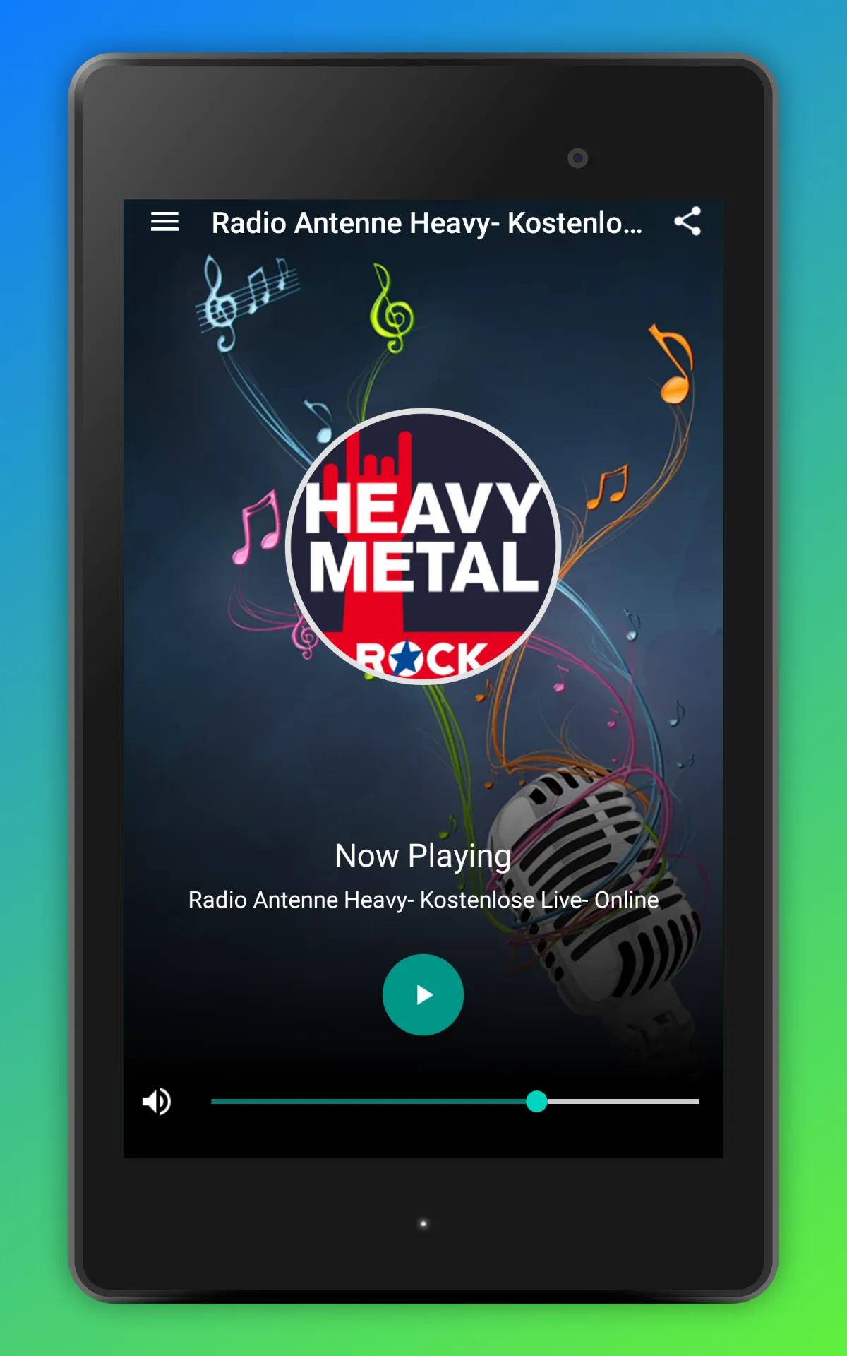 Rock Antenne Heavy Metal App | Indus Appstore | Screenshot