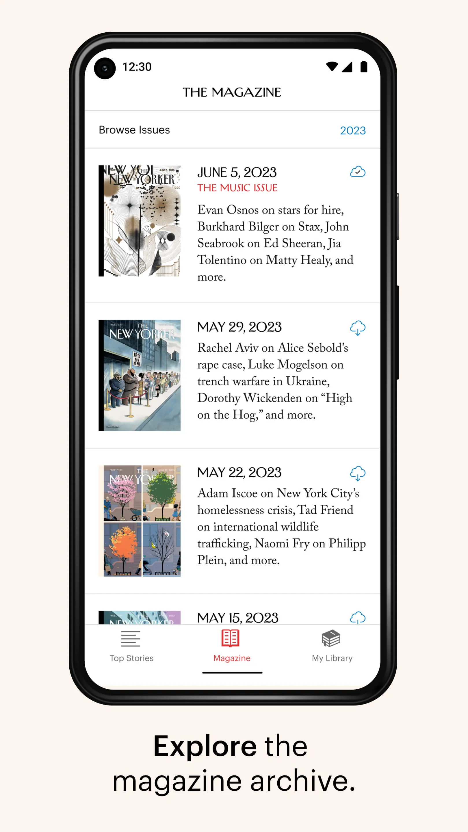 The New Yorker | Indus Appstore | Screenshot