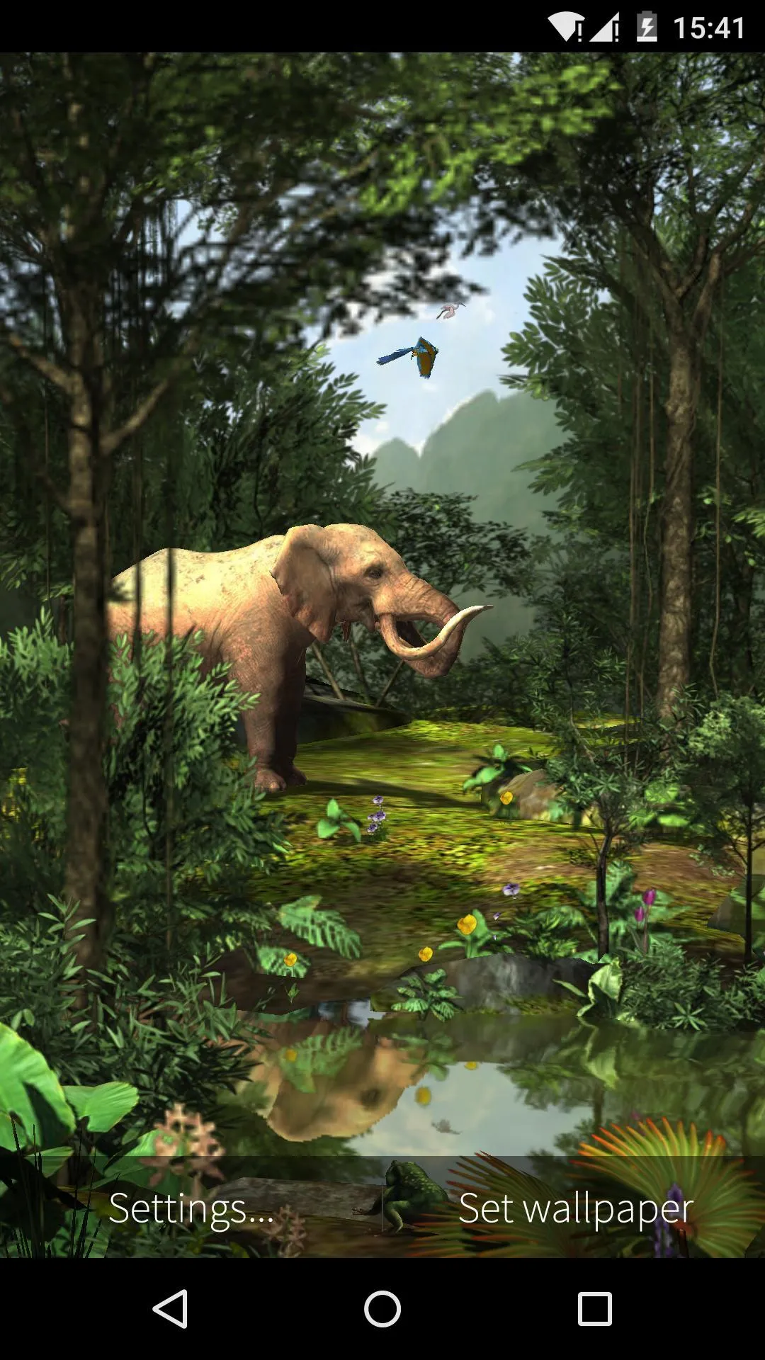 3D Rainforest Live Wallpaper | Indus Appstore | Screenshot