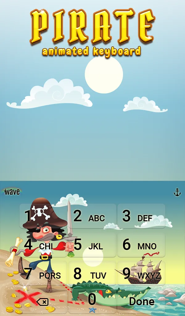 Pirate Animated Keyboard | Indus Appstore | Screenshot