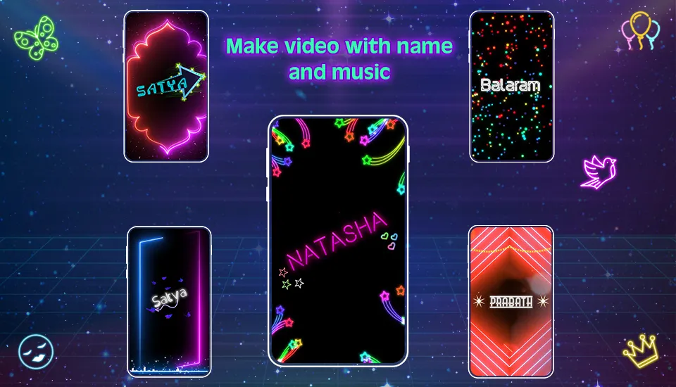 Name Art Video Maker | Indus Appstore | Screenshot