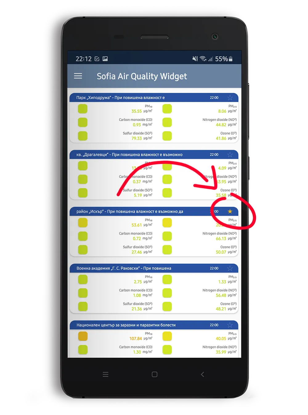 Sofia Air Quality Widget | Indus Appstore | Screenshot