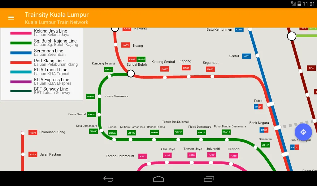 Trainsity Kuala Lumpur LRT KTM | Indus Appstore | Screenshot