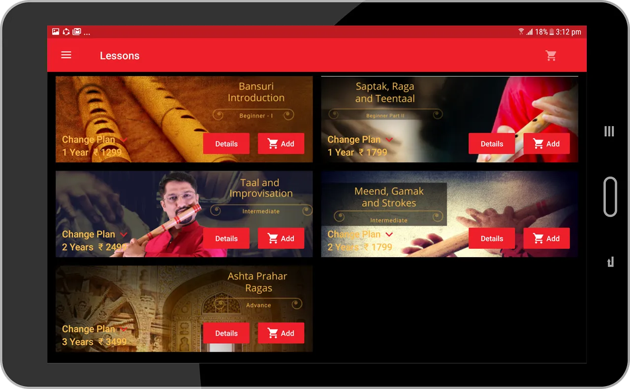 myGurukul - Learn Flute, Tabla | Indus Appstore | Screenshot