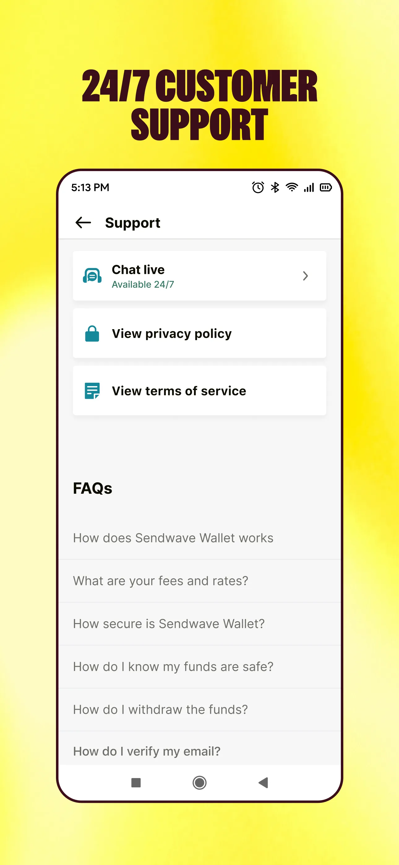 Sendwave - wallet | Indus Appstore | Screenshot