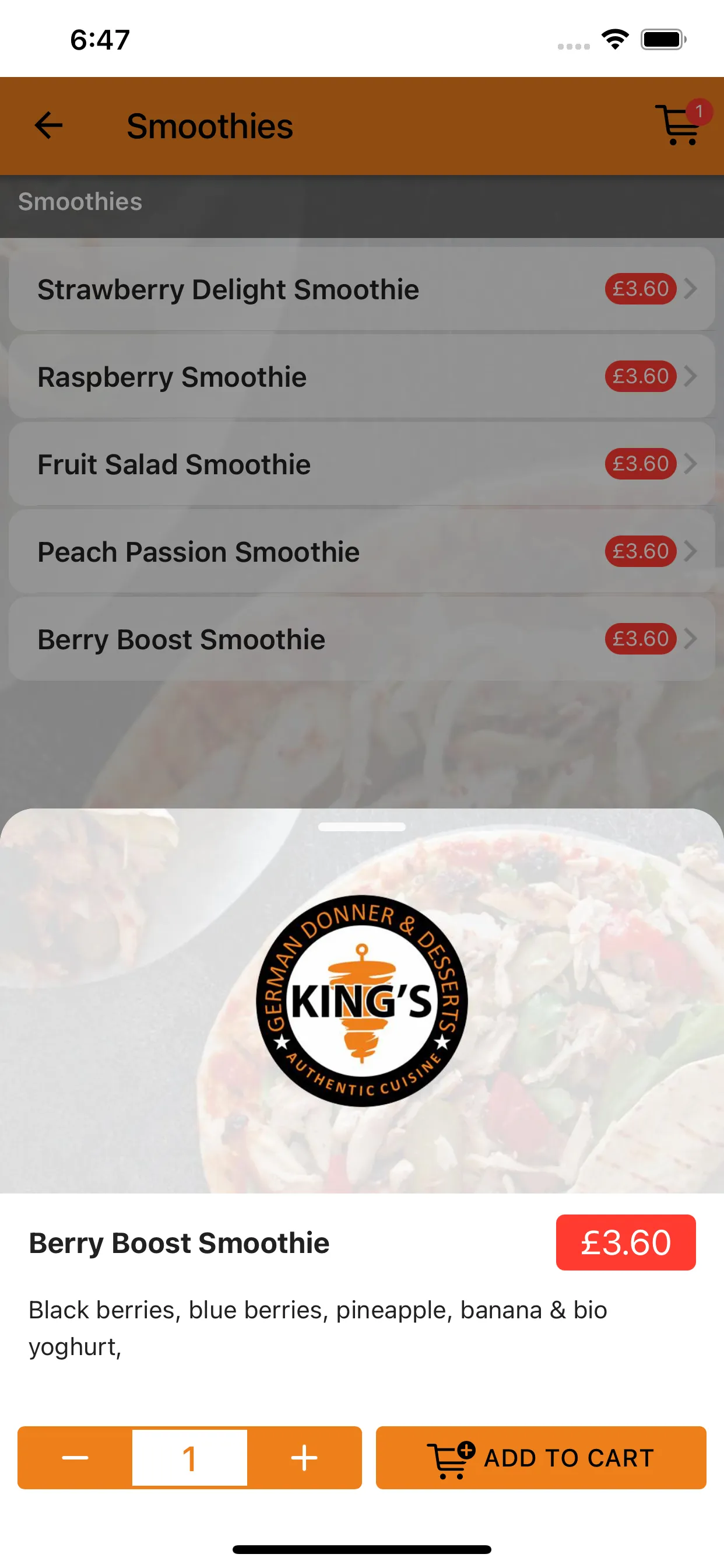 Kings German Donner Kebab | Indus Appstore | Screenshot