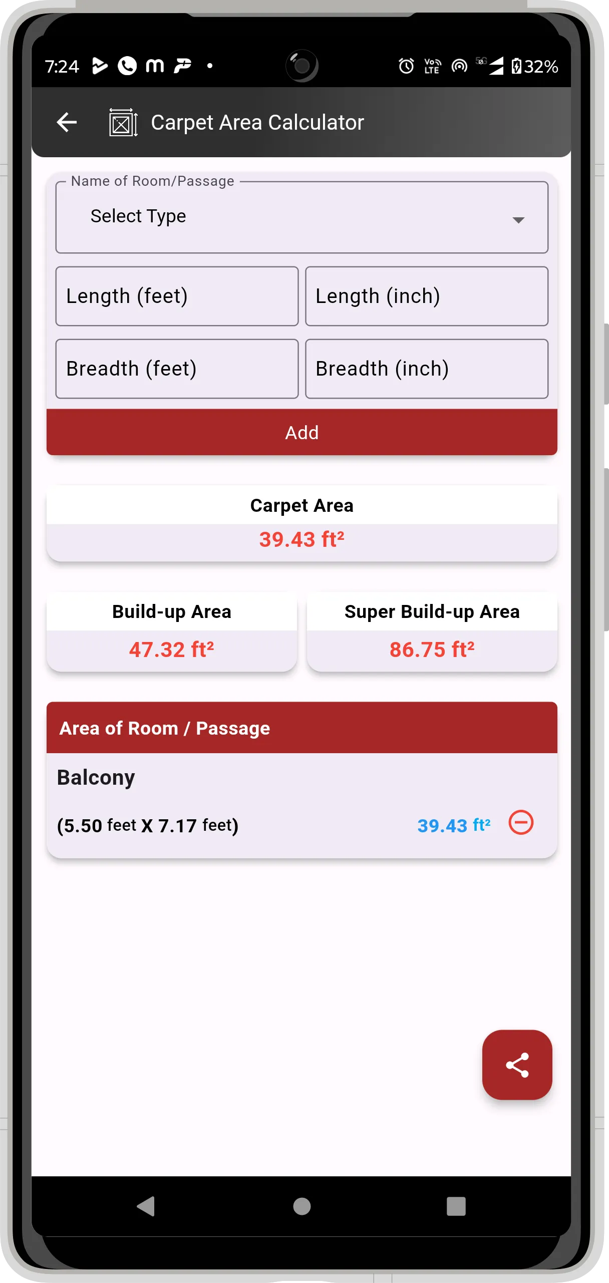 Construction Calculators | Indus Appstore | Screenshot