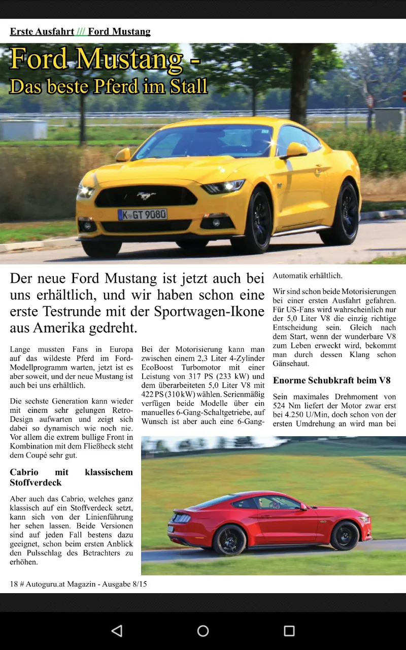 Autoguru.at Magazin | Indus Appstore | Screenshot