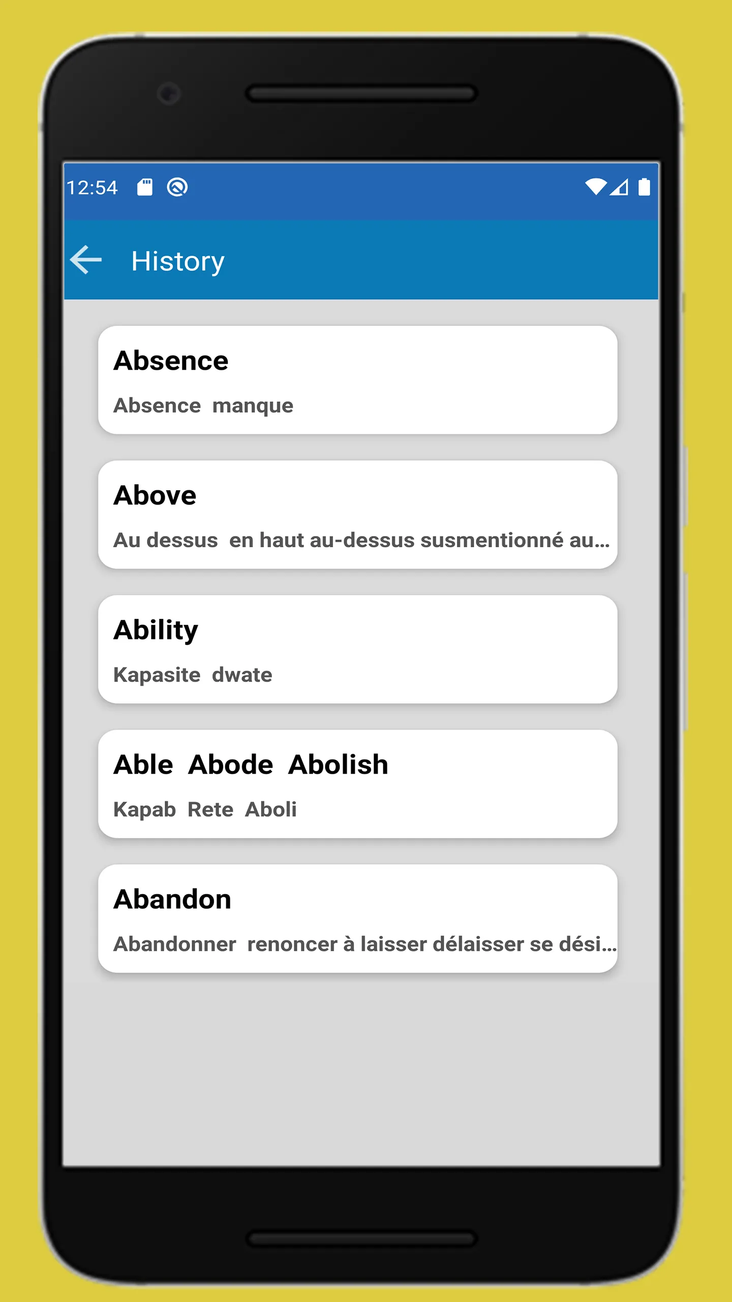 Traducteur Francais Creole | Indus Appstore | Screenshot