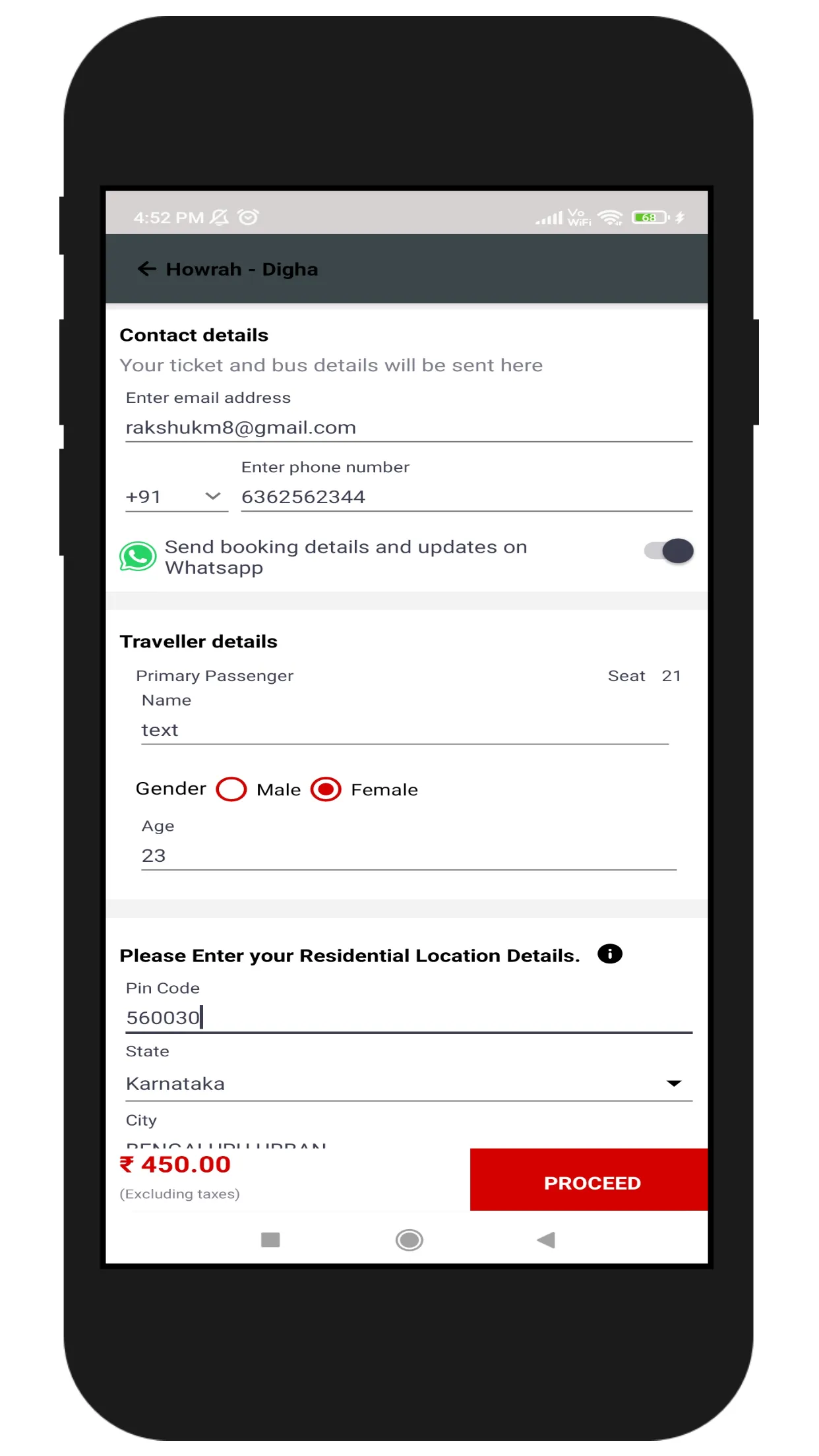 Santosh Bus Service | Indus Appstore | Screenshot