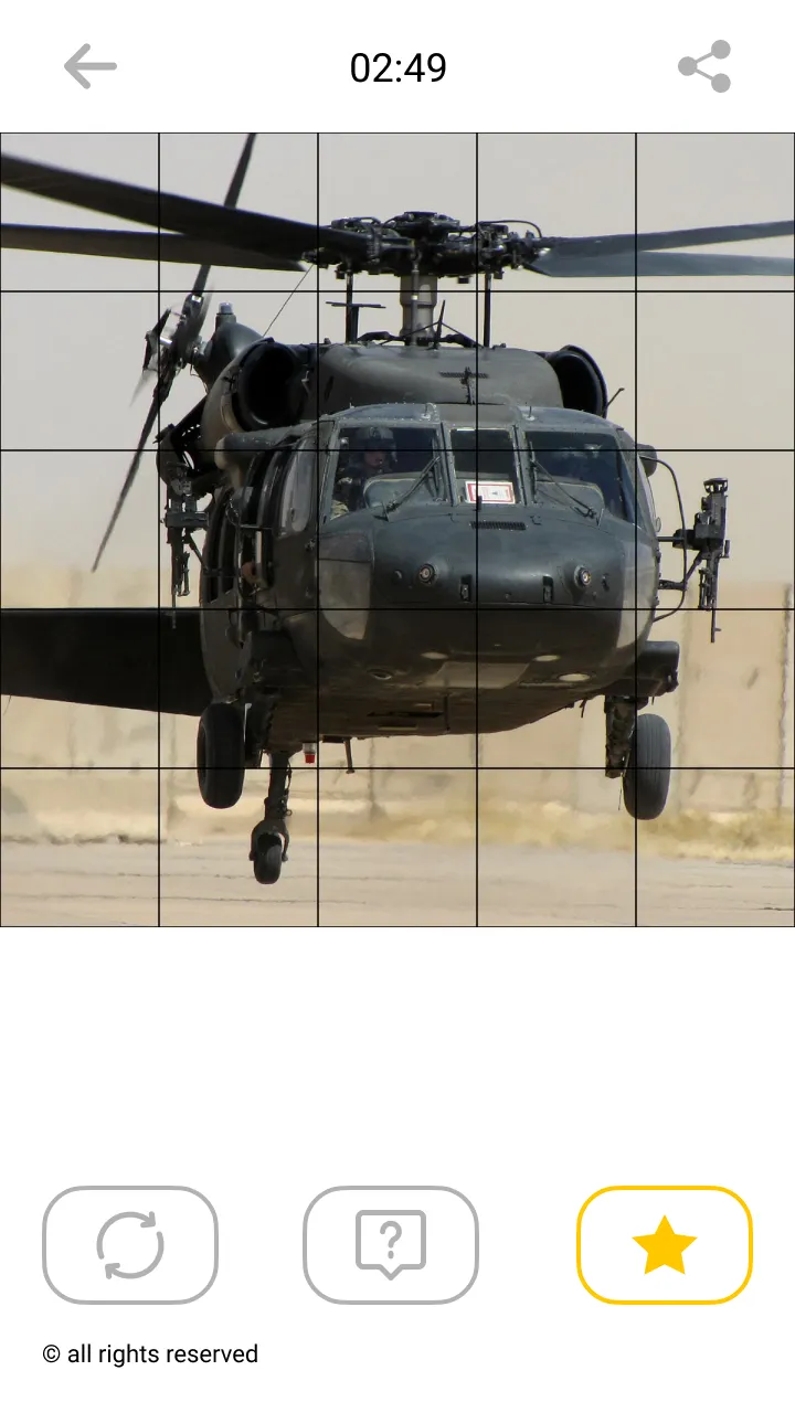 Helicopter Mosaic Puzzles | Indus Appstore | Screenshot