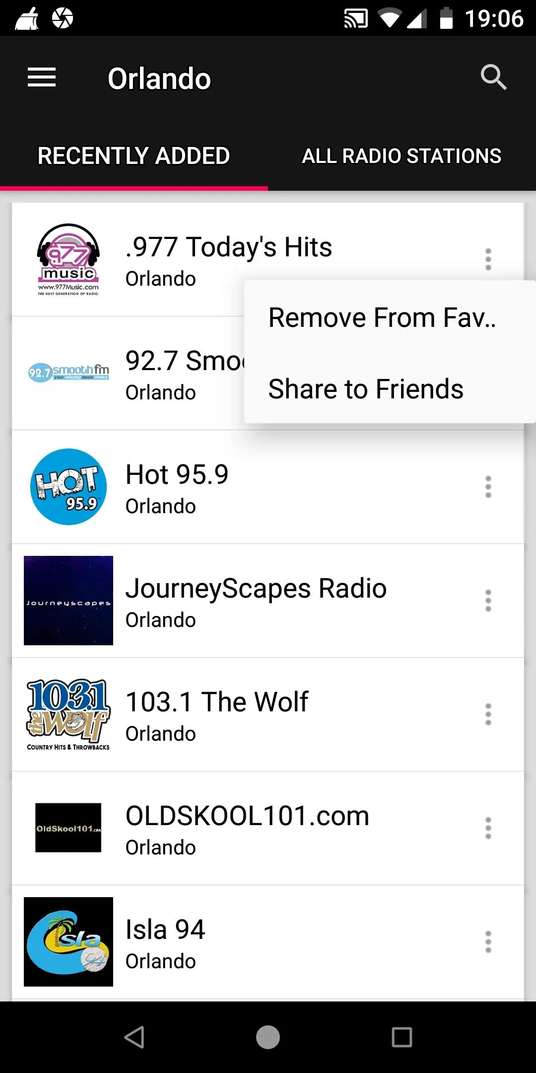 Orlando Radio Stations - USA | Indus Appstore | Screenshot