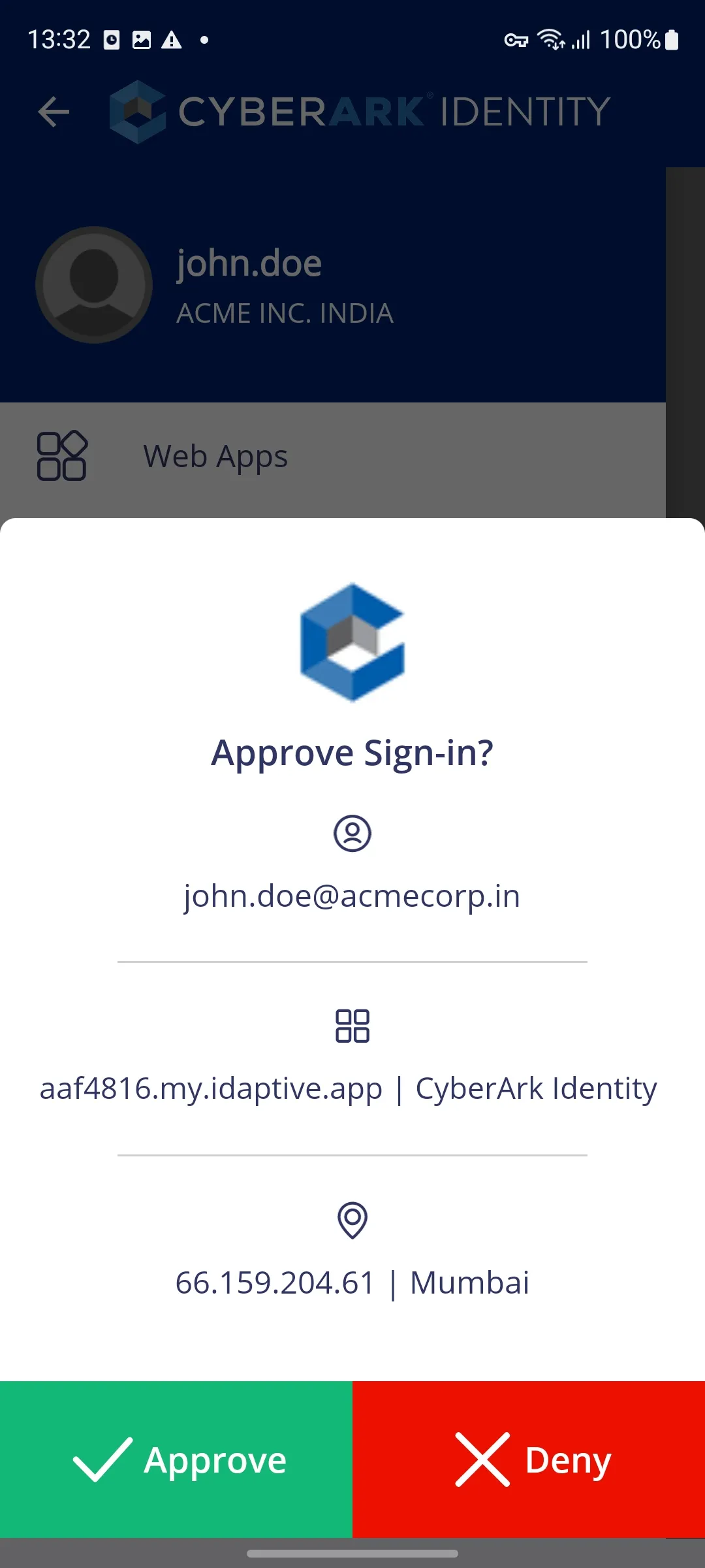CyberArk Identity | Indus Appstore | Screenshot