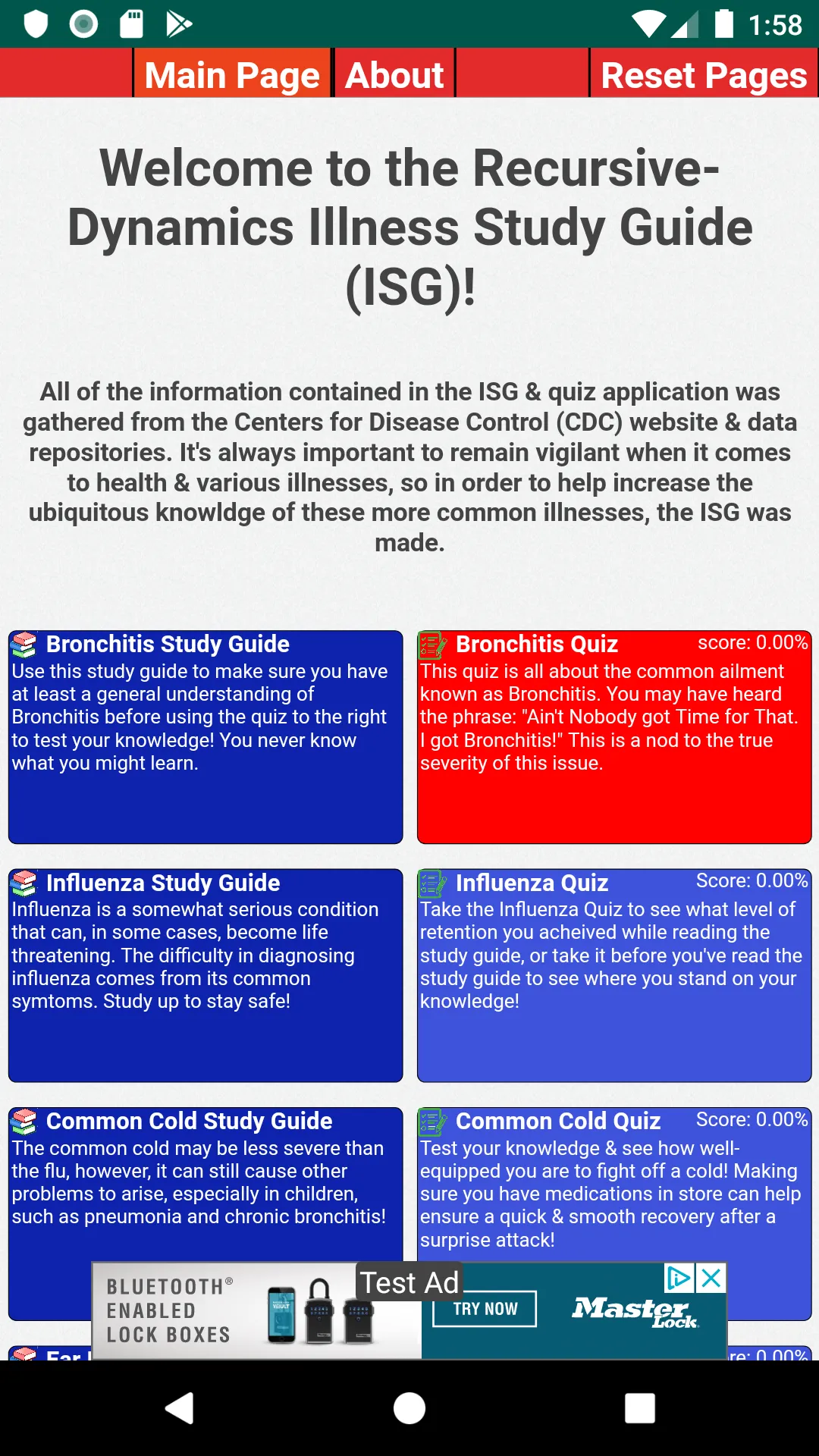 CDC Illness Study Guide | Indus Appstore | Screenshot