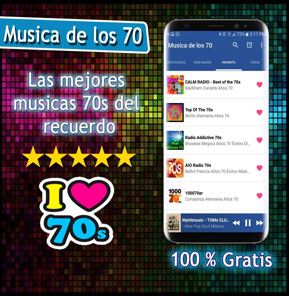 70s Music | Indus Appstore | Screenshot