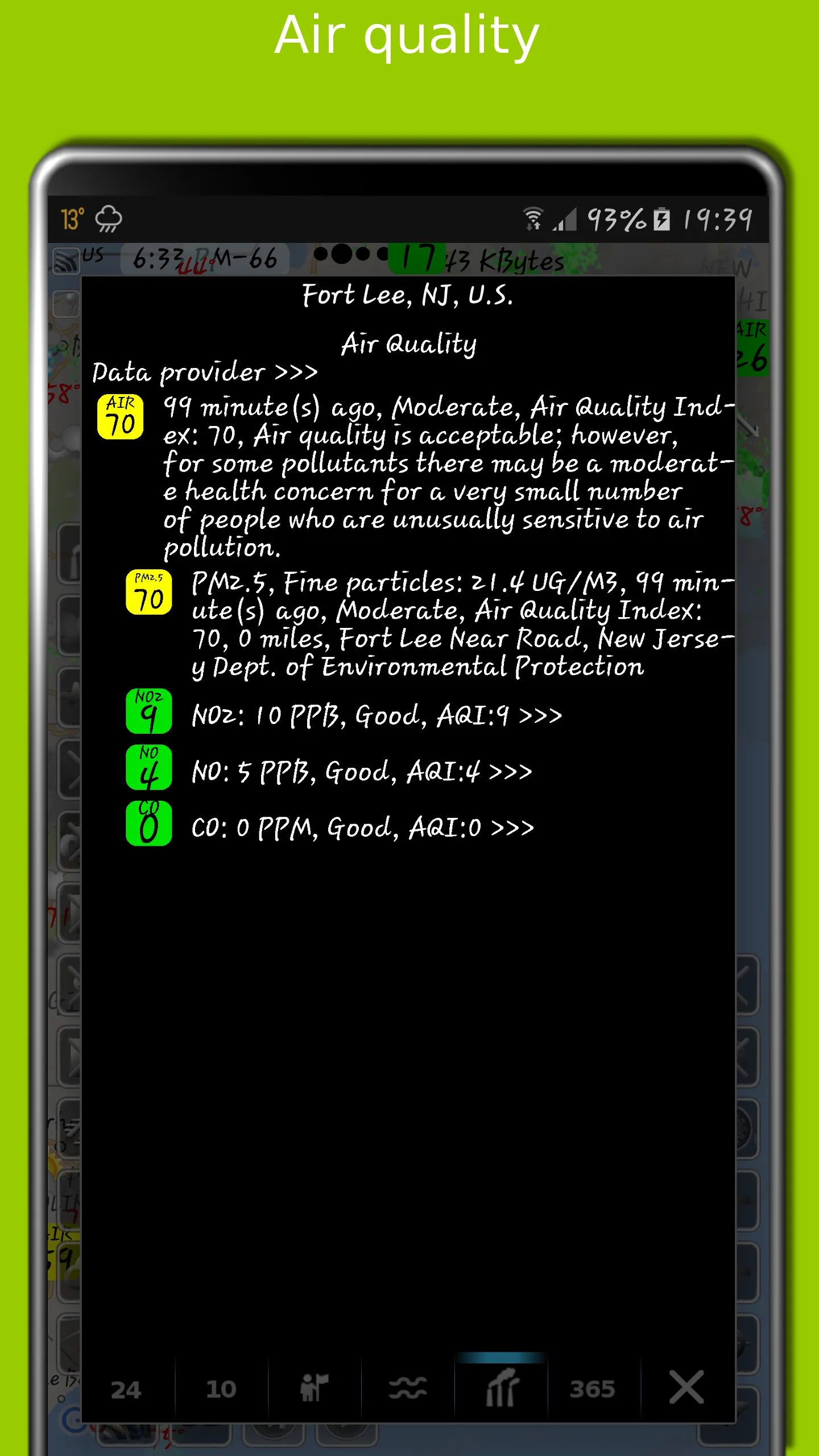 eMap HDF: weather & earthquake | Indus Appstore | Screenshot