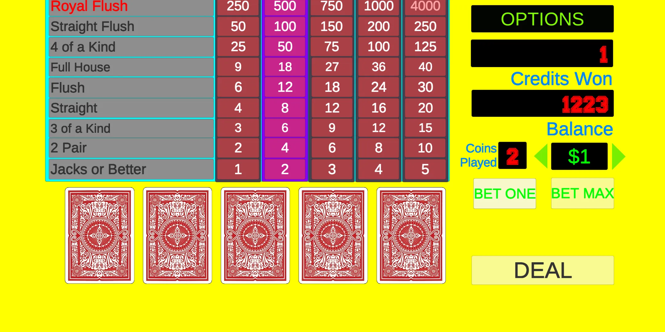 Jacks Or Better - Video Poker | Indus Appstore | Screenshot