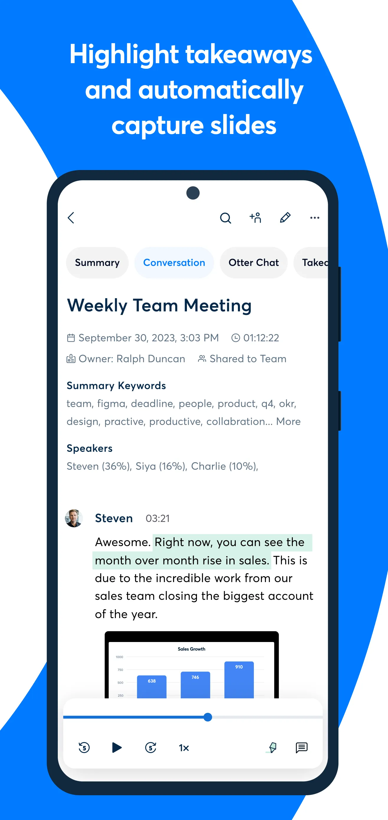 OtterAI Transcribe Voice Notes | Indus Appstore | Screenshot