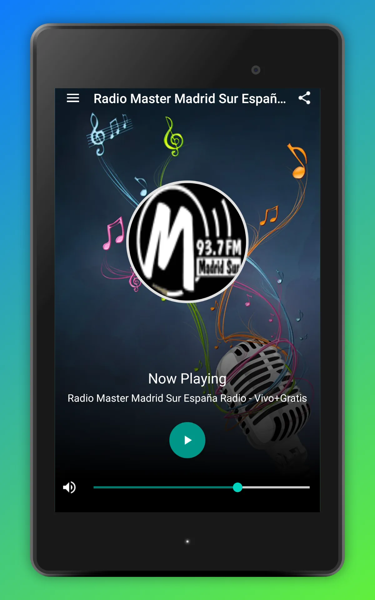 Radio Master FM Madrid Sur App | Indus Appstore | Screenshot