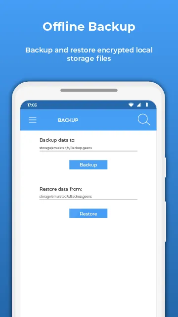 Geens - encrypted data storage | Indus Appstore | Screenshot