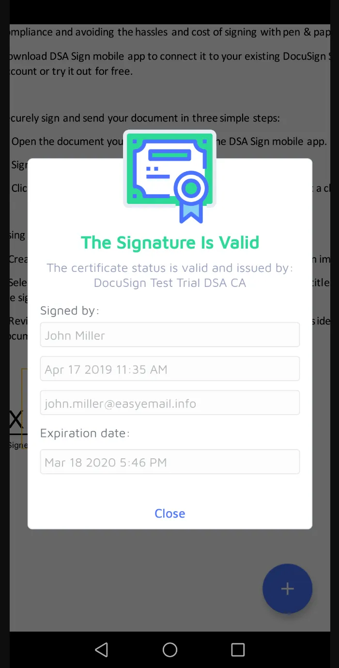 DSA Sign | Indus Appstore | Screenshot