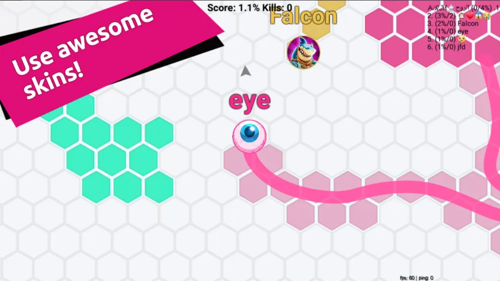 Hexa io Online Hexagon action | Indus Appstore | Screenshot