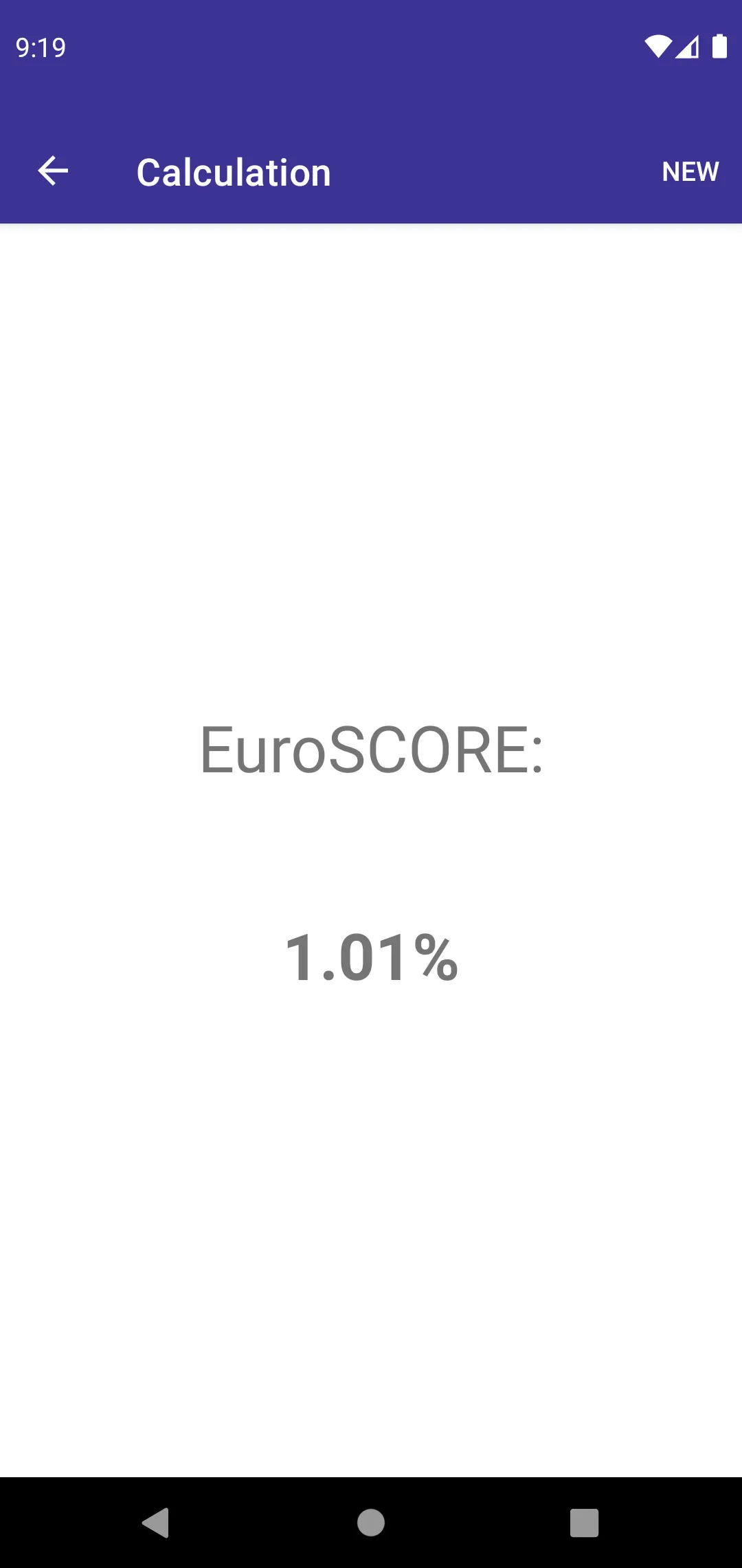 EuroSCORE II | Indus Appstore | Screenshot