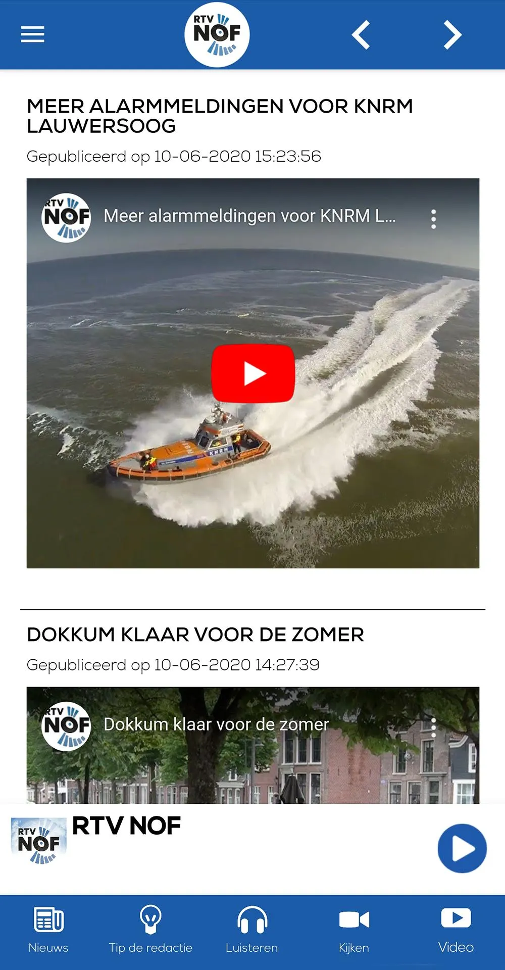 RTV NOF - Nieuws | Indus Appstore | Screenshot