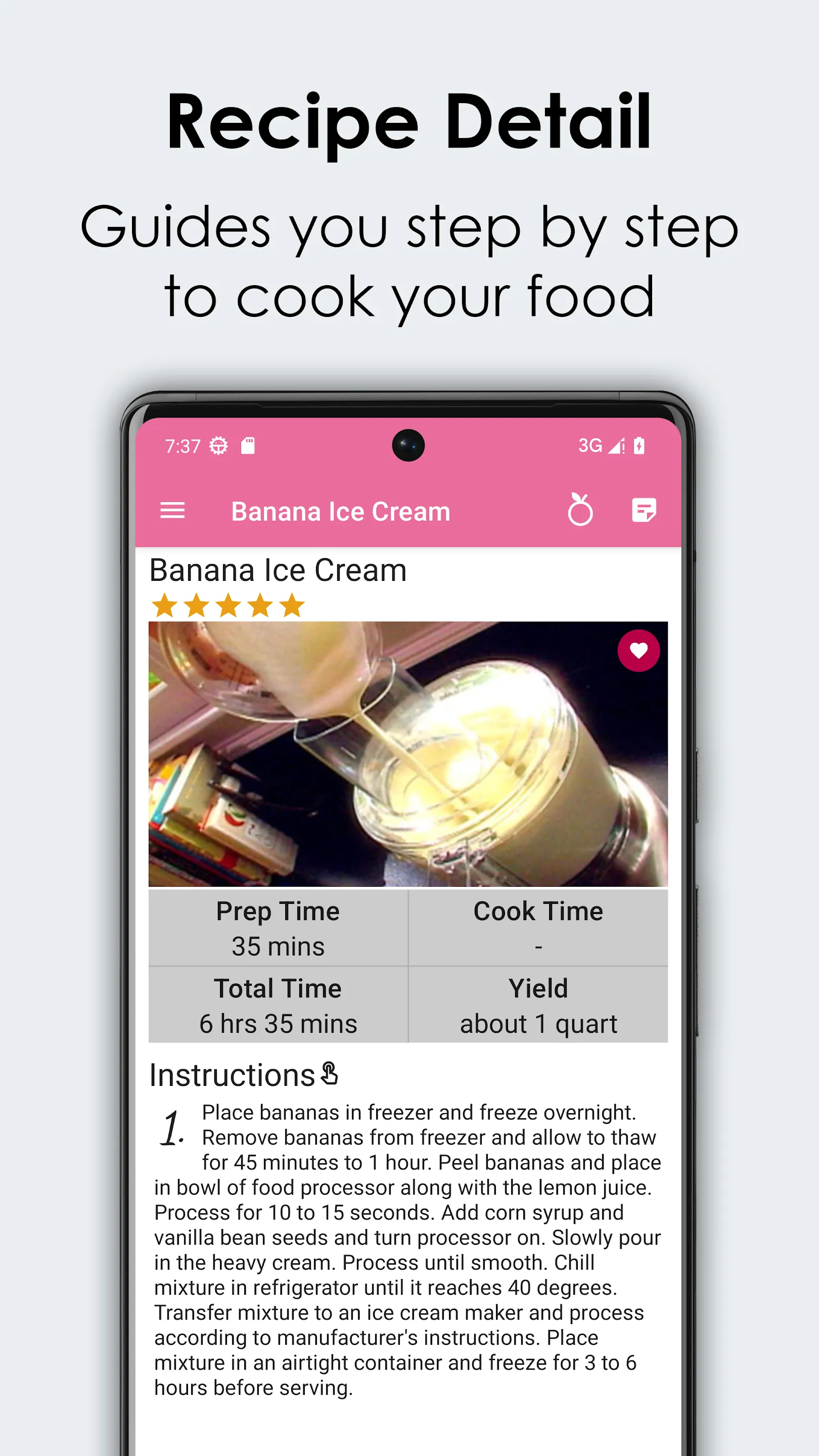 Ice Cream Recipes Cookbook | Indus Appstore | Screenshot