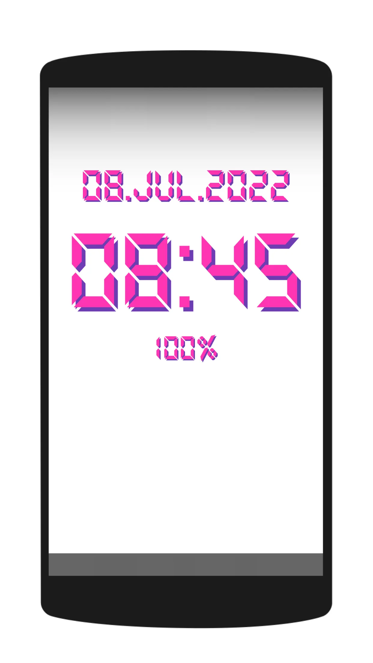 Digital Clock Live Wallpaper | Indus Appstore | Screenshot