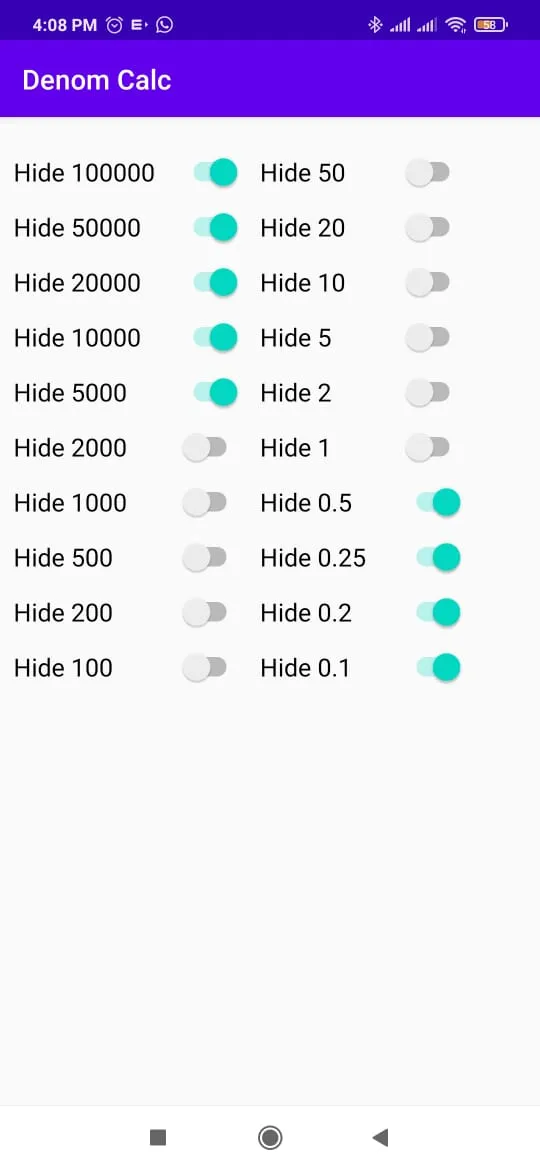 Denomination Calculator | Indus Appstore | Screenshot