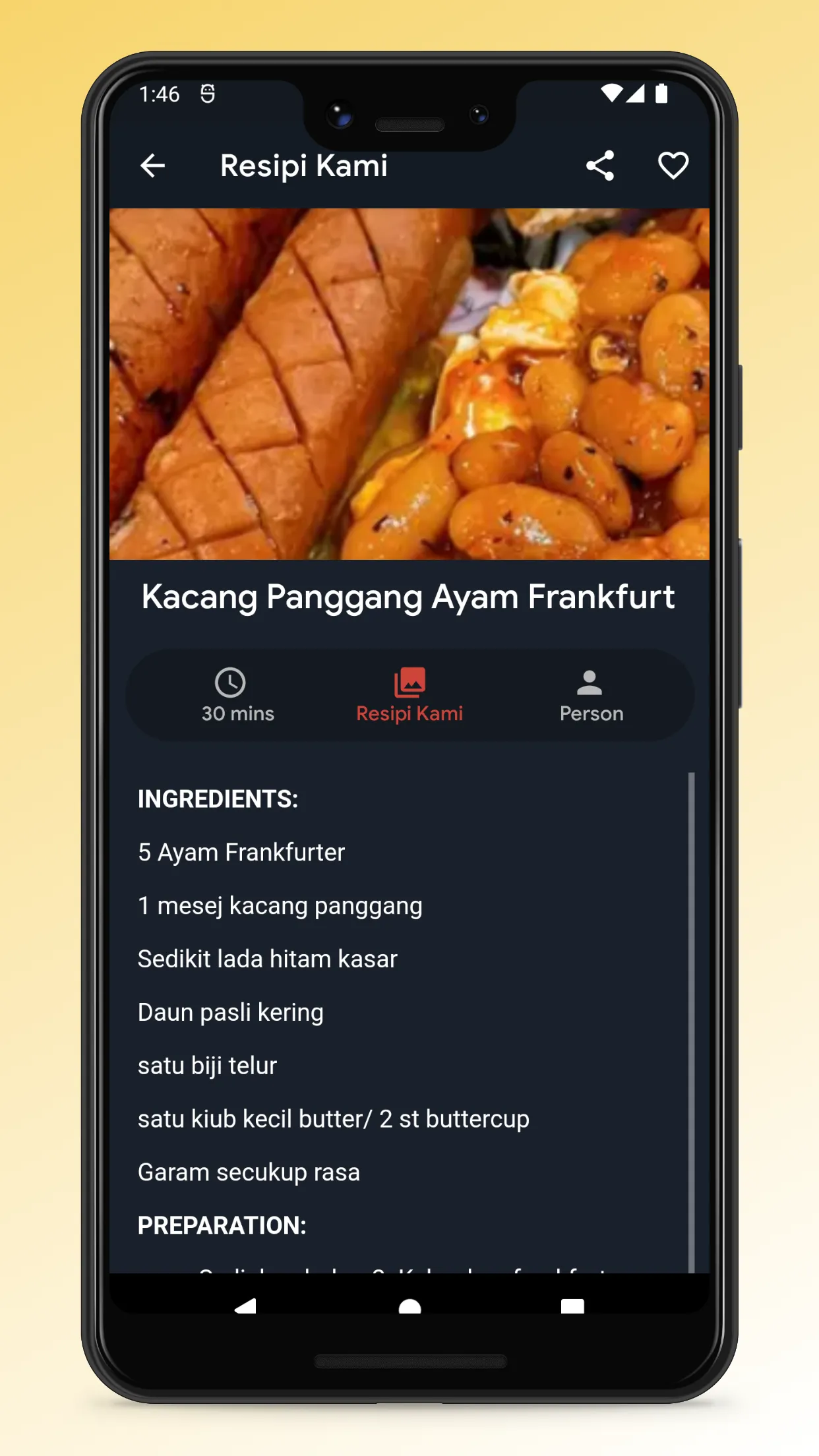 Malaysian Food Recipe App | Indus Appstore | Screenshot