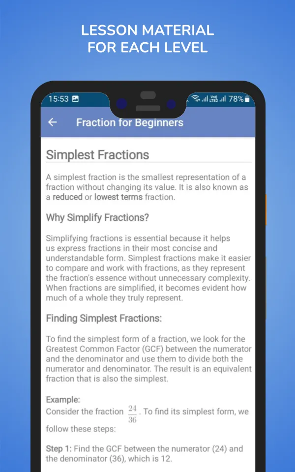 Fraction for beginners | Indus Appstore | Screenshot