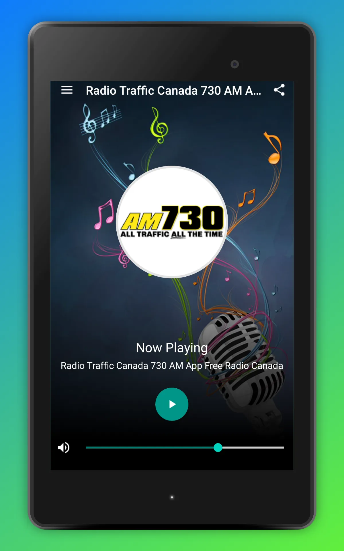 AM 730 Traffic Radio Canada | Indus Appstore | Screenshot