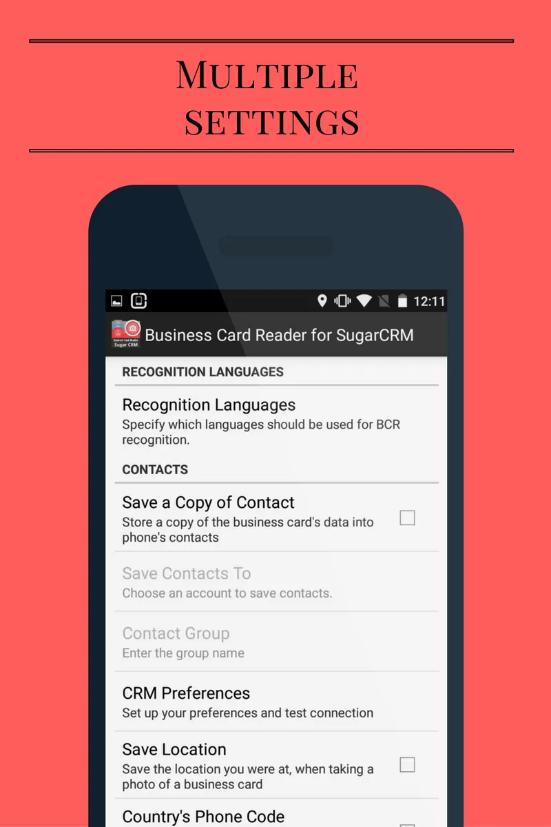 Business Card Reader for Sugar | Indus Appstore | Screenshot