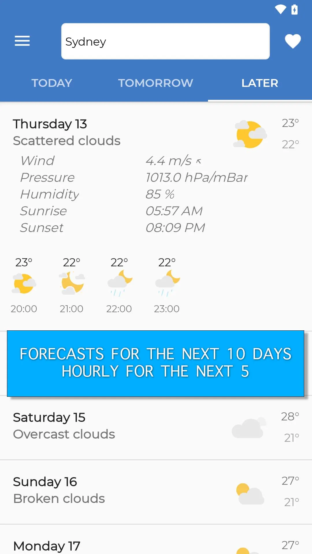 Frog weather forecast | Indus Appstore | Screenshot