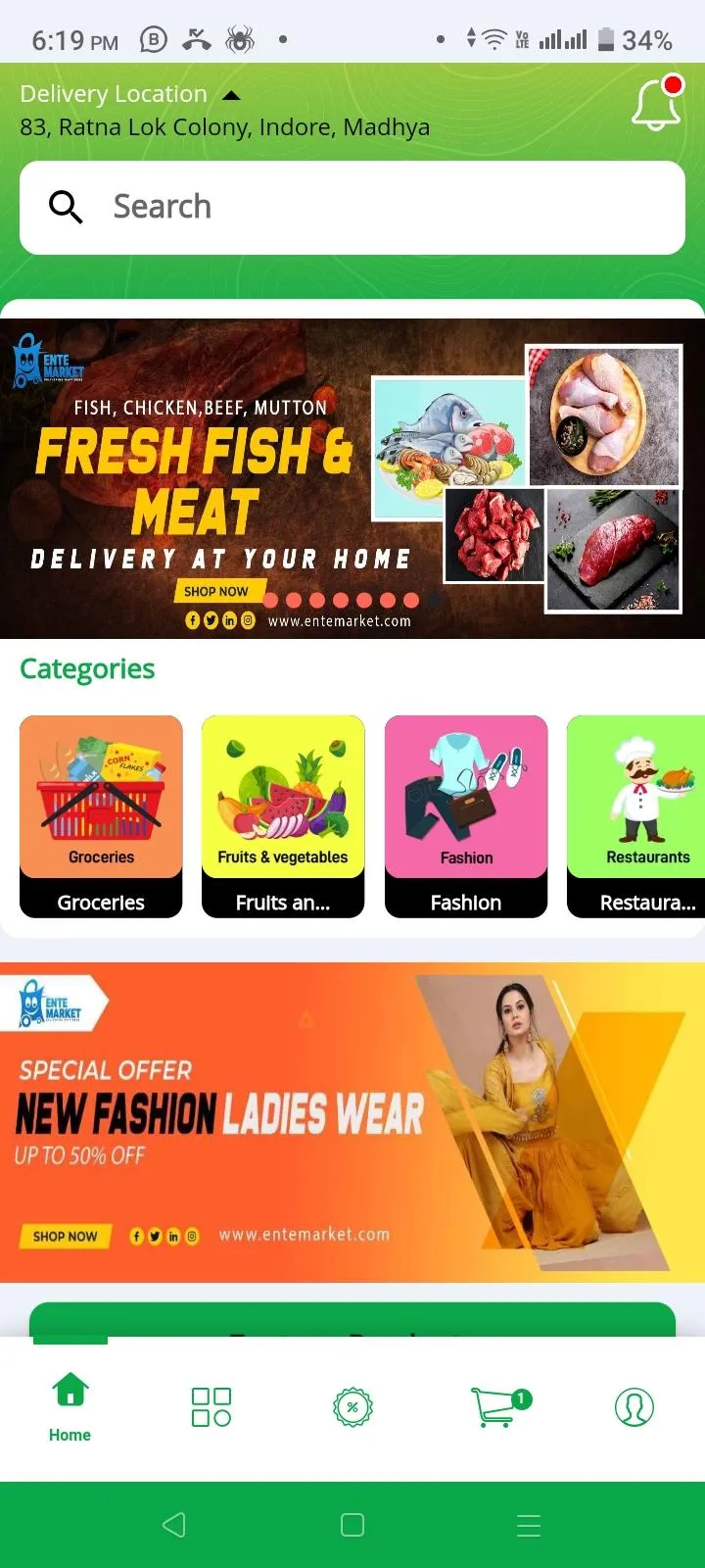 Entemarket Online Shopping App | Indus Appstore | Screenshot