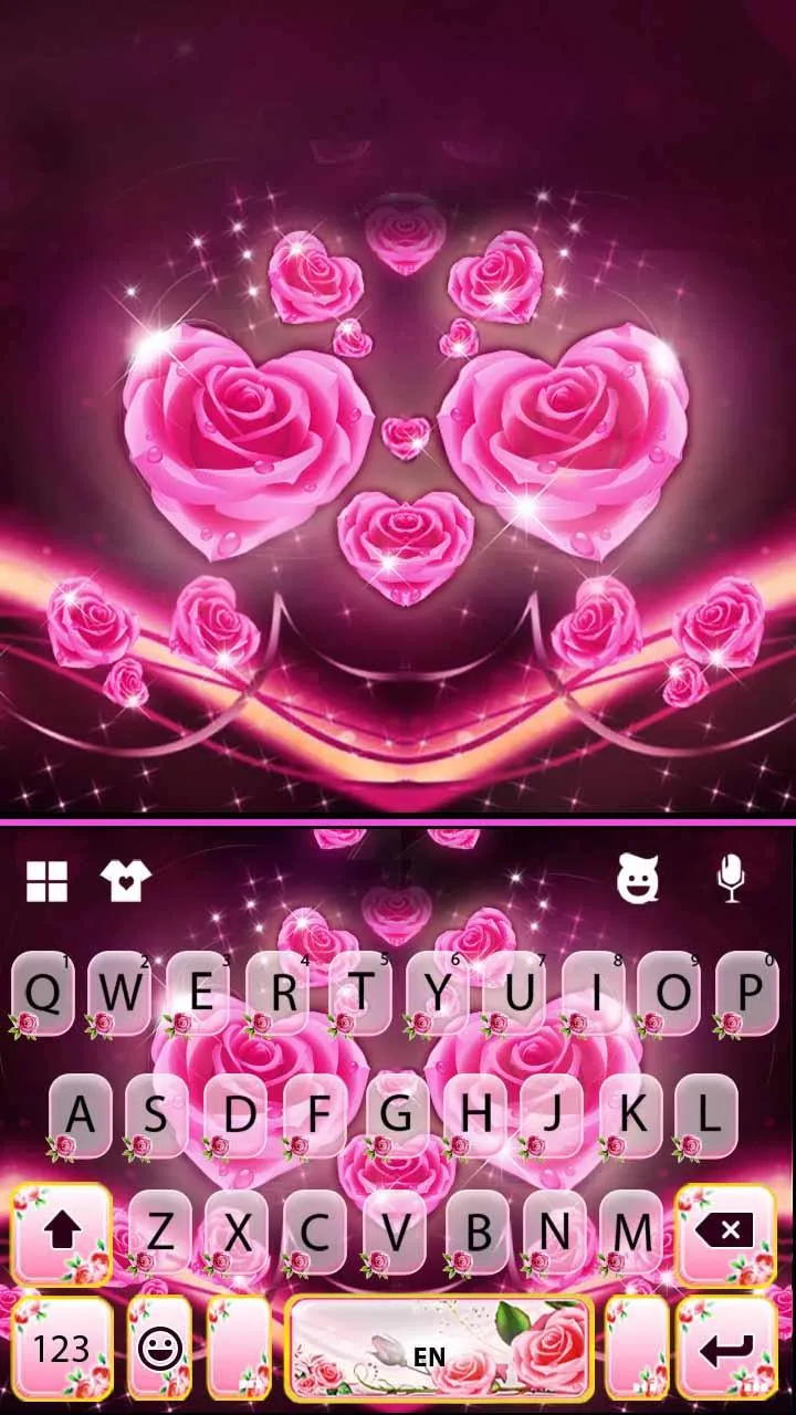 Rosy Pink Flowers Theme | Indus Appstore | Screenshot