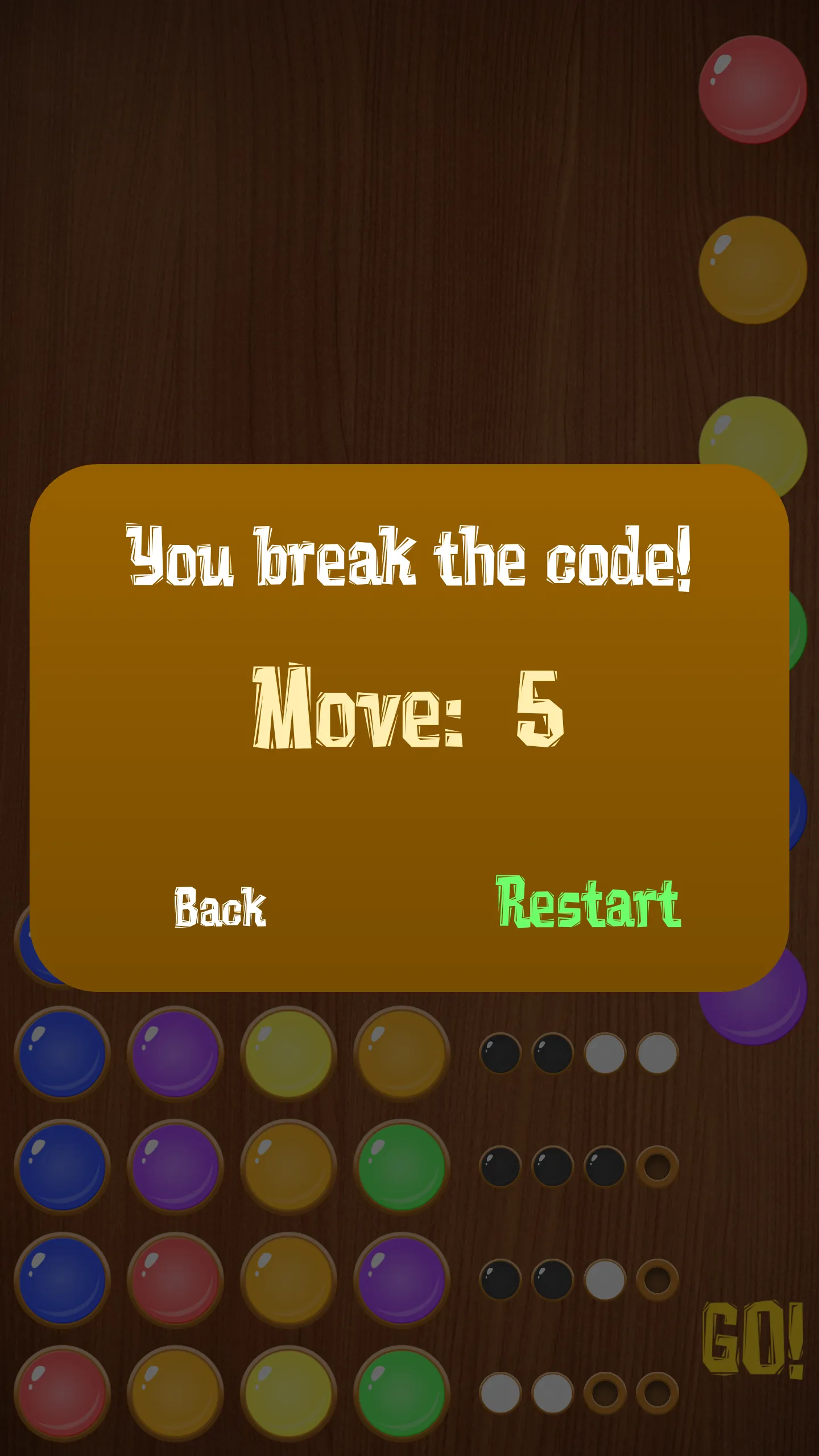 Mastermind - Code breaker (Col | Indus Appstore | Screenshot