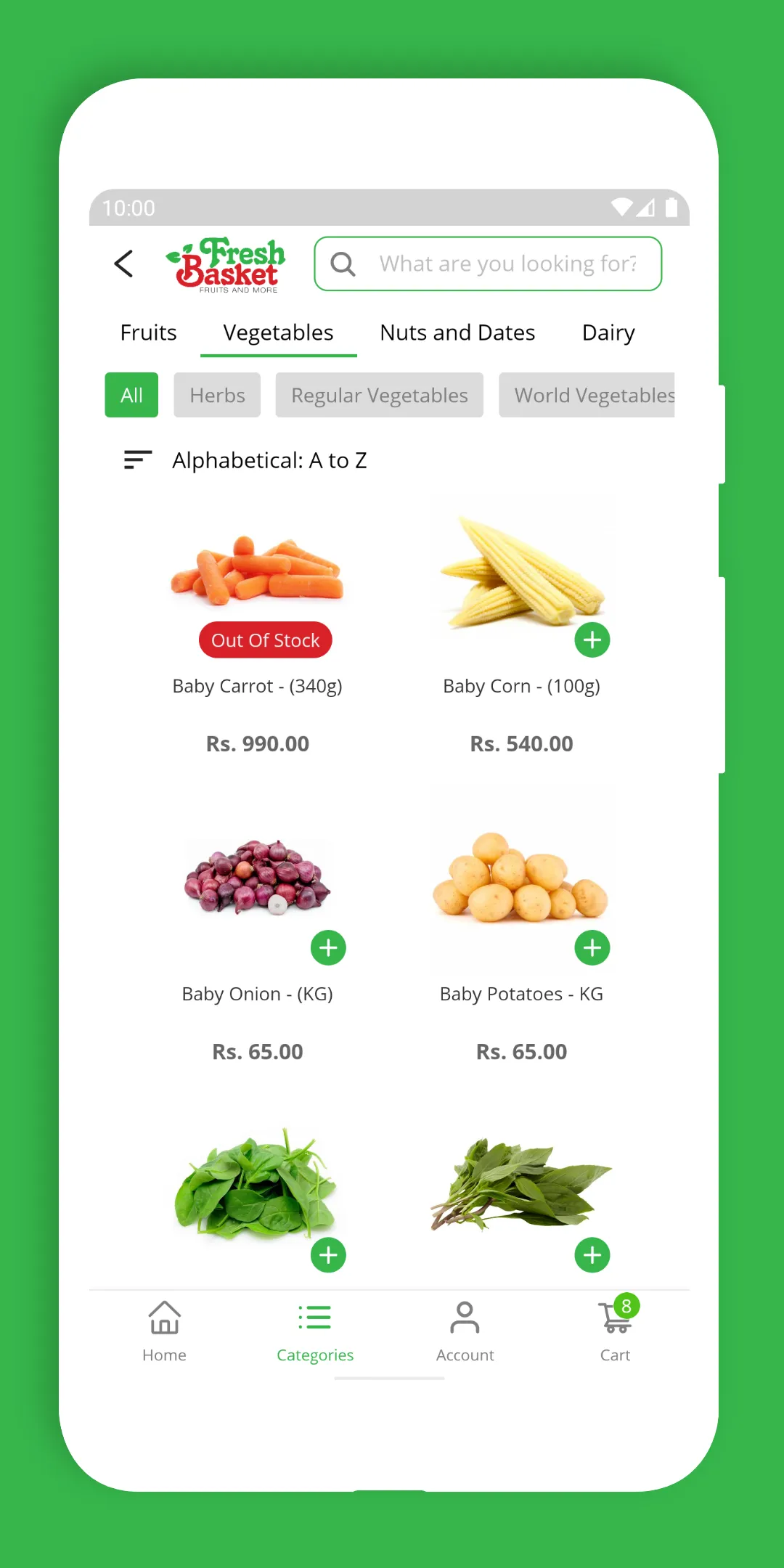 Fresh Basket - Online Grocery | Indus Appstore | Screenshot