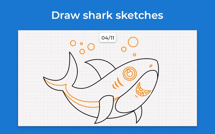 Shark Draw Step by Step | Indus Appstore | Screenshot