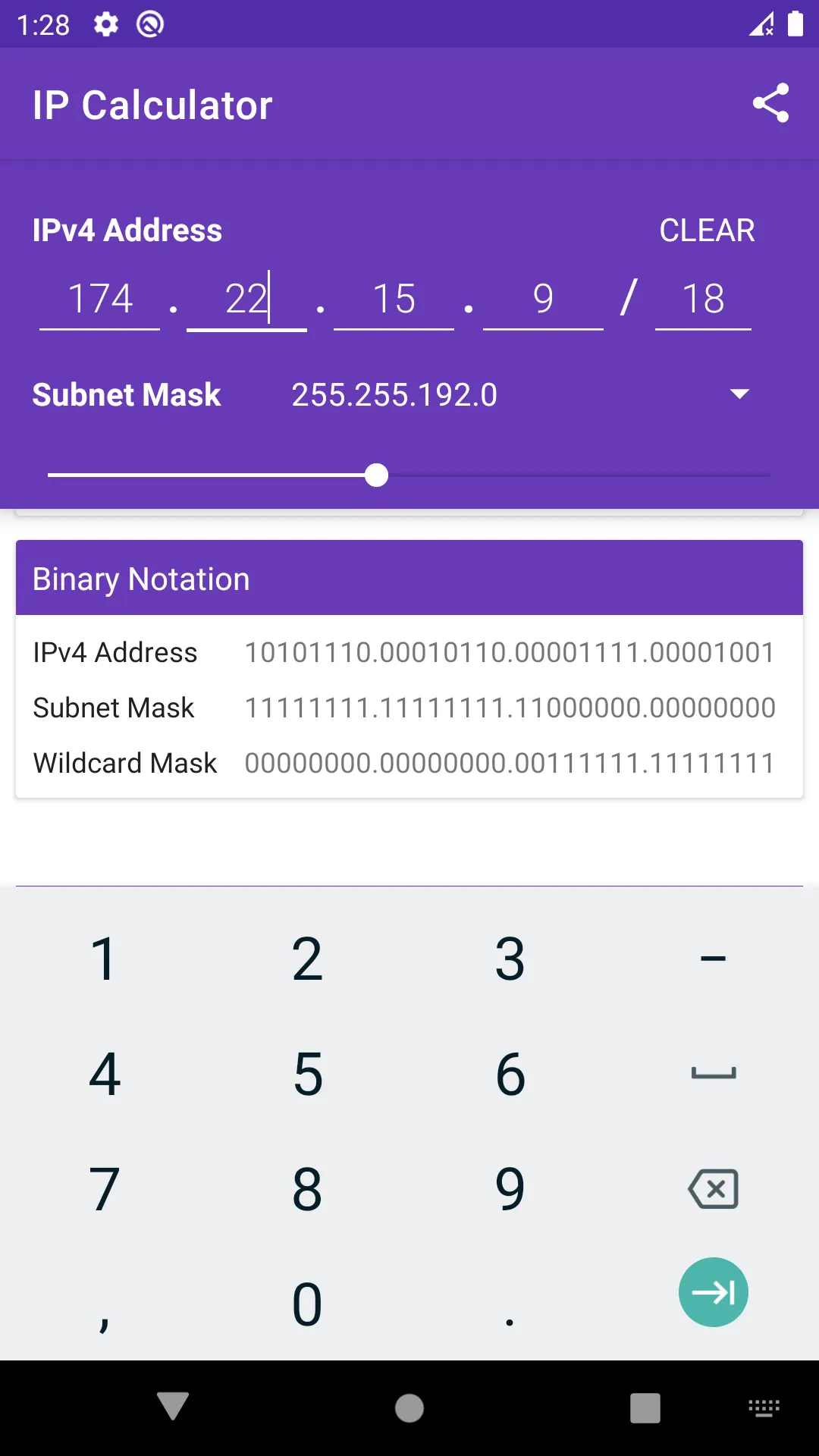 IP Calculator | Indus Appstore | Screenshot