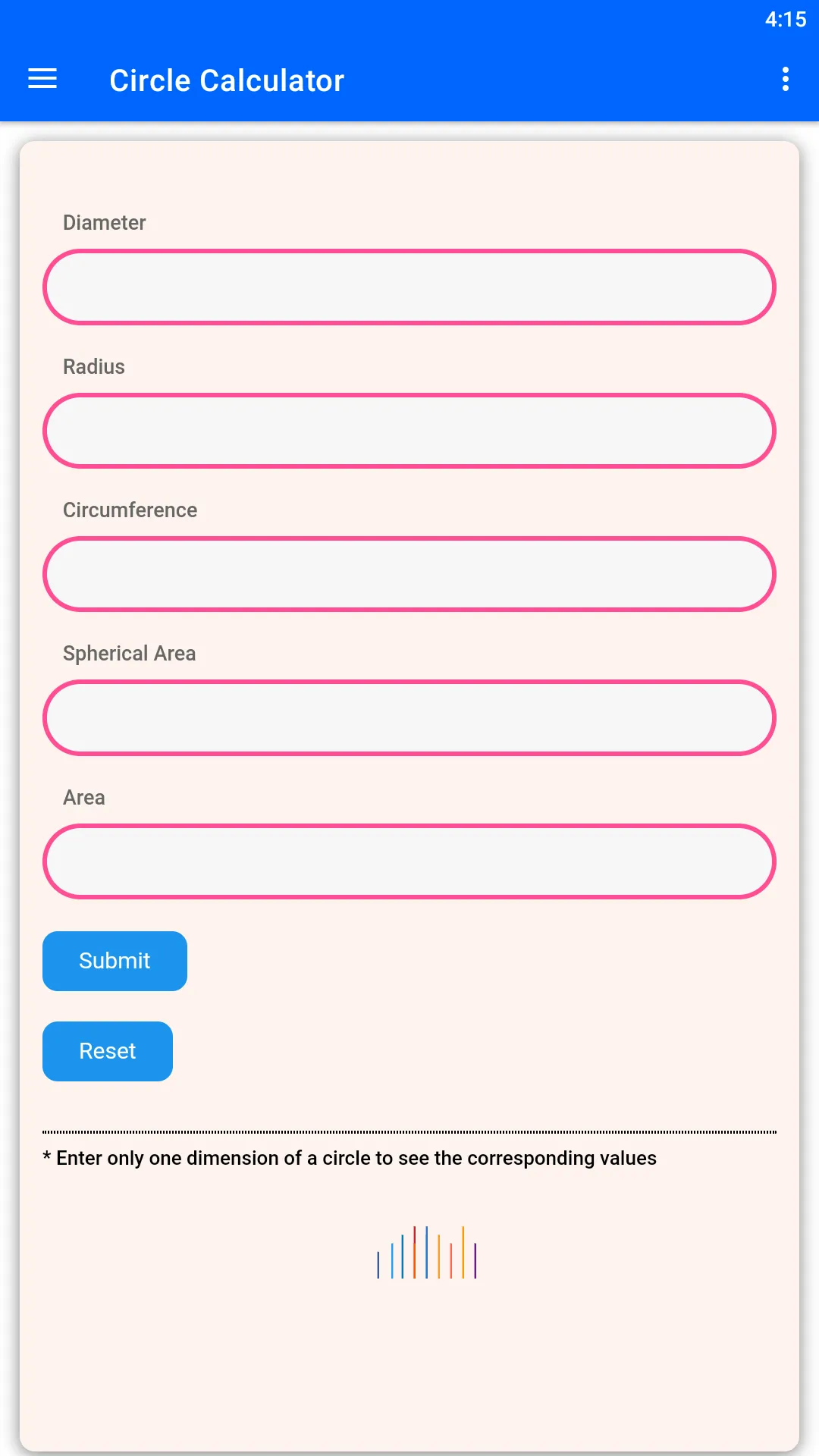 Circle Calculator | Indus Appstore | Screenshot