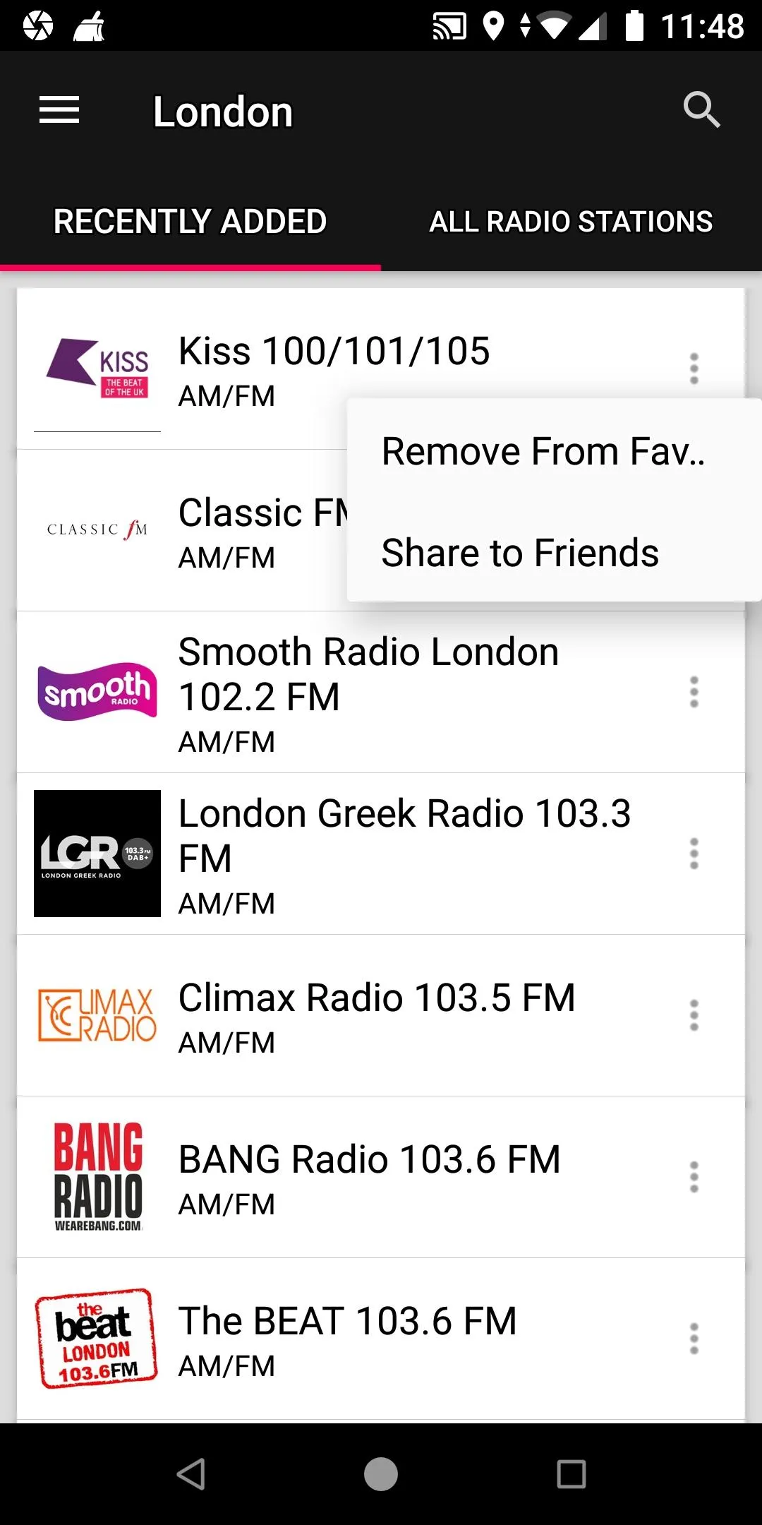 London Radio Stations | Indus Appstore | Screenshot