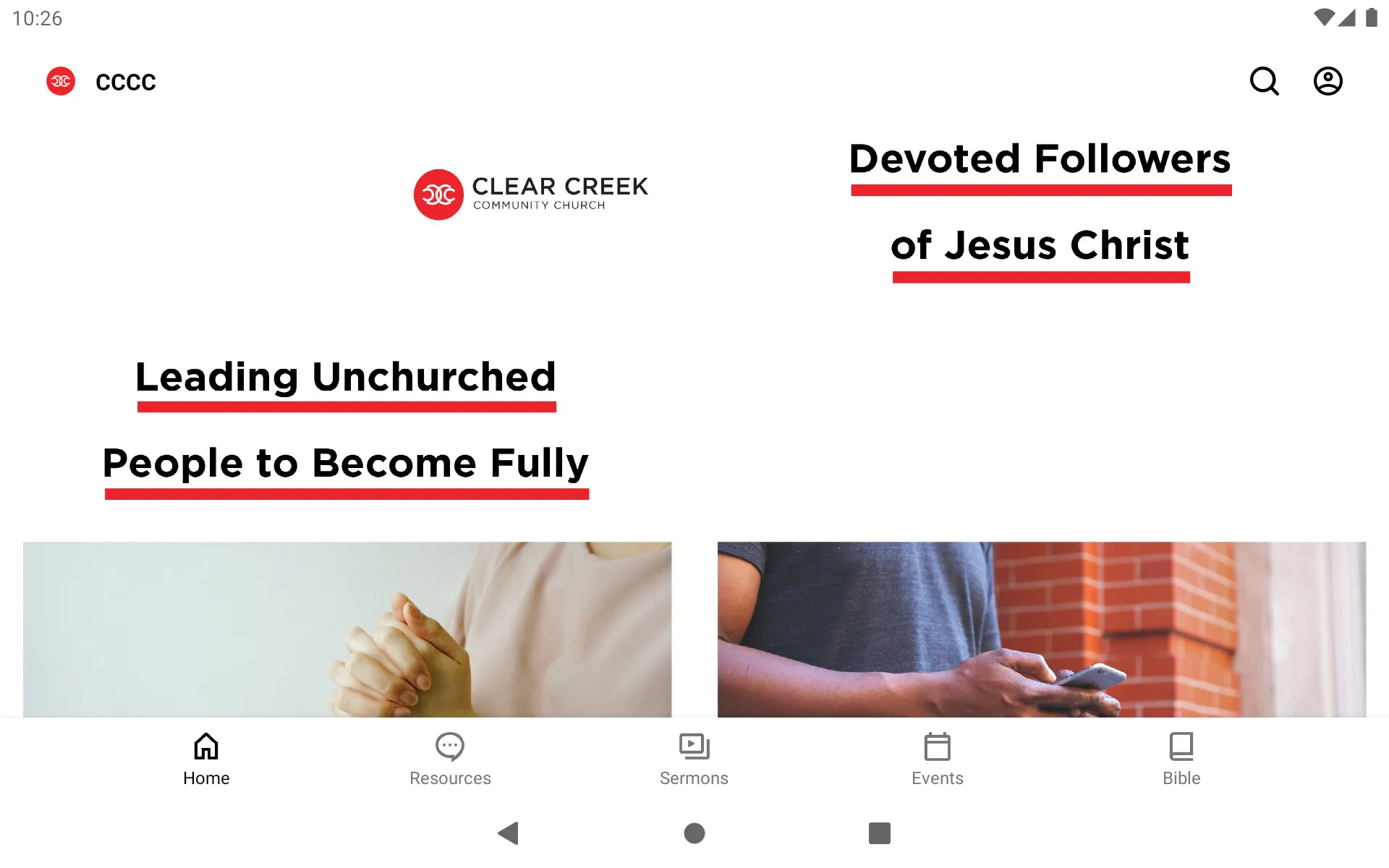 Clear Creek Community Church | Indus Appstore | Screenshot