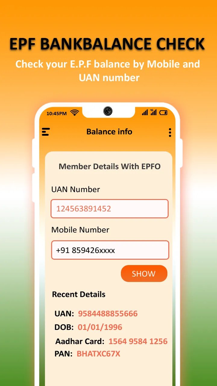 EPF Passbook, PF Balance, UAN | Indus Appstore | Screenshot