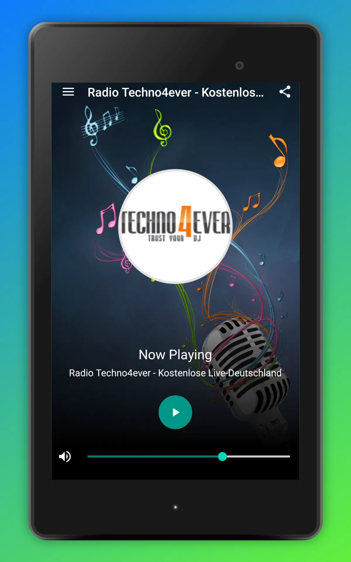 Techno4ever Radio FM DE Online | Indus Appstore | Screenshot